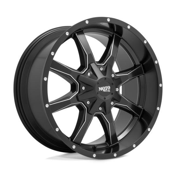 MOTO Metal MO970 Semi Gloss Black Milled 20X9 5X127 (BS 5.71) CB 78.10
