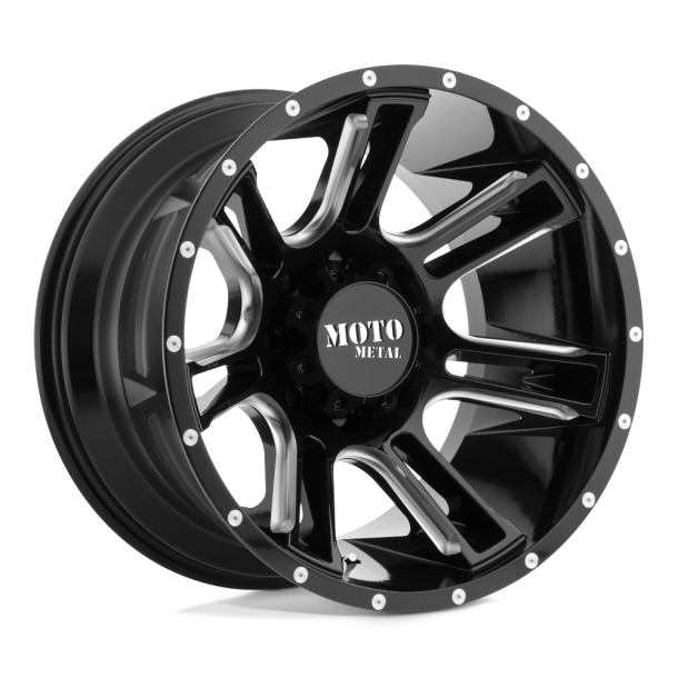 MOTO Metal MO982 AMP Gloss Black Milled 17X9 5X127 (BS 4.53) CB 72.56