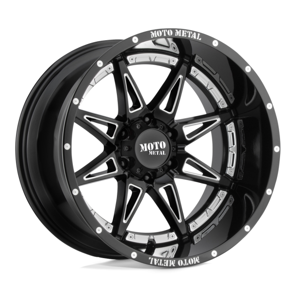 MOTO Metal MO993 HYDRA Gloss Black Milled 17X9 5X127 (BS 4.53) CB 78.10