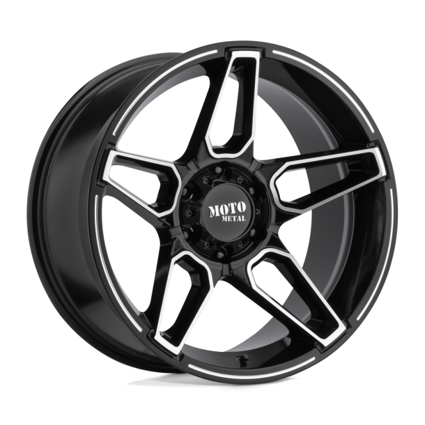 MOTO Metal MO994 FANG Gloss Black Machined 20X10 5X127 (BS 4.79) CB 71.50