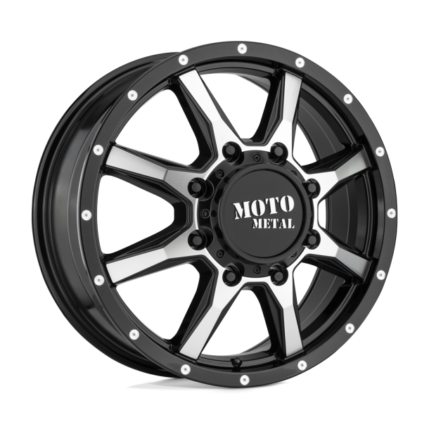 MOTO Metal MO995 Gloss Black Machined - Front 17X6.5 8X165.1 (BS 8.12) CB 125.10