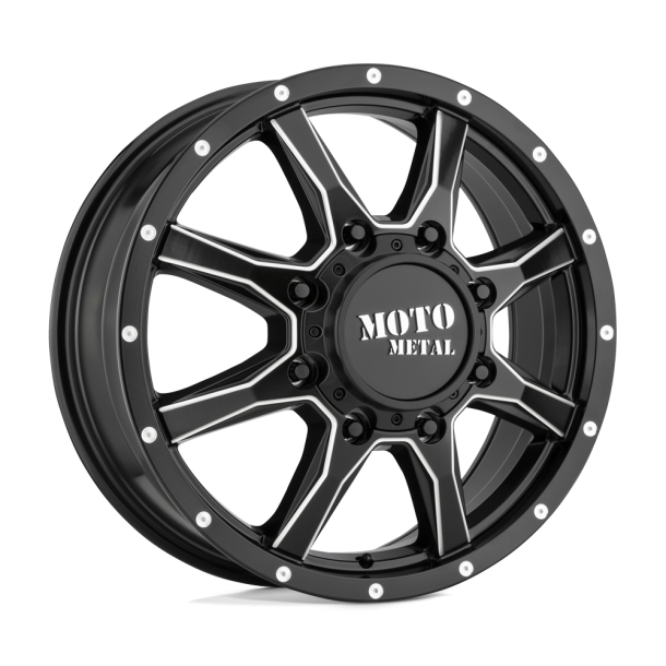 MOTO Metal MO995 Satin Black Milled - Front 17X6.5 8X165.1 (BS 8.12) CB 125.10