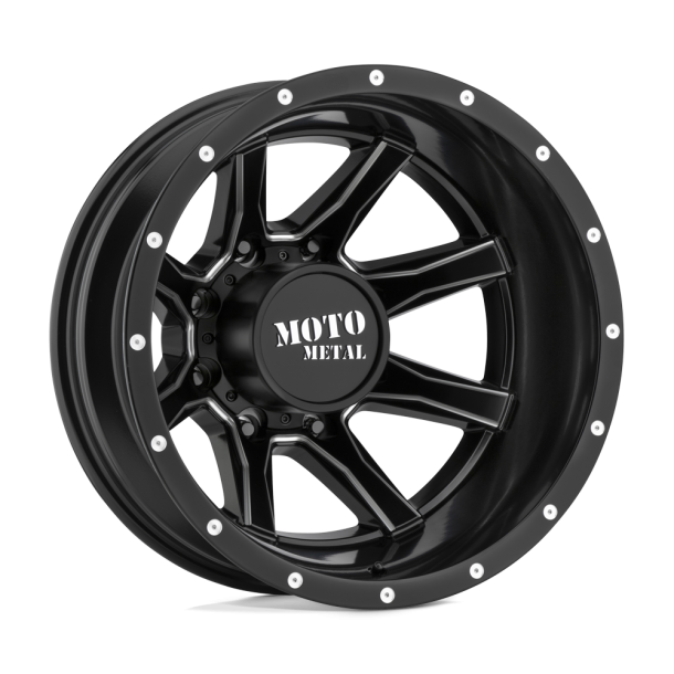 MOTO Metal MO995 Satin Black Milled - Rear 17X6.5 8X165.1 (BS -1.76) CB 125.10