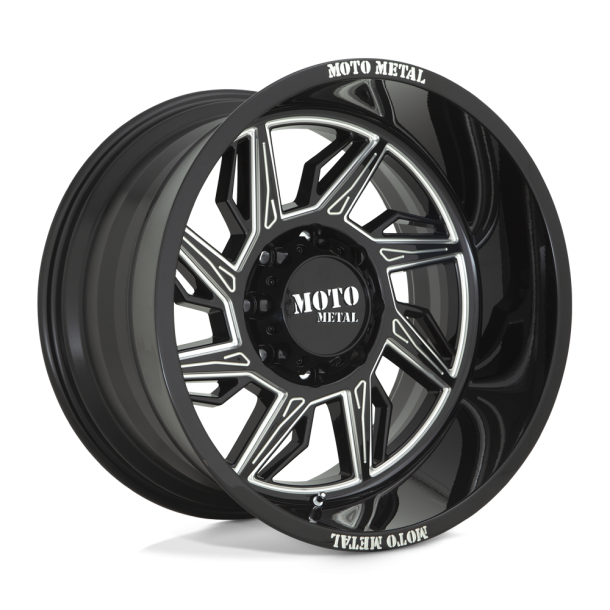 MOTO Metal MO997 HURRICANE Gloss Black Milled - Left Directional 20X10 5X127 (BS 4.79) CB 71.50