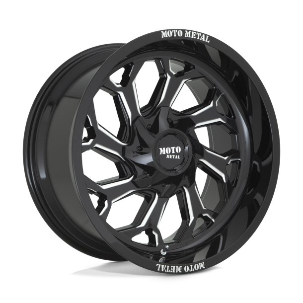 MOTO Metal MO999 Gloss Black Milled 20X10 5X127 (BS 4.79) CB 78.10