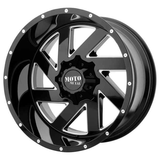 MOTO Metal MO988 MELEE Gloss Black Milled 20X10 5X127 (BS 4.79) CB 78.10