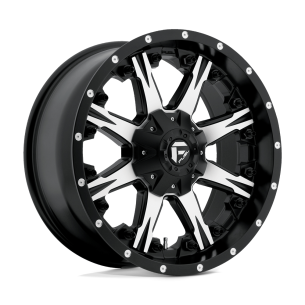 FUEL D541 NUTZ Matte Black Machined 20X9 6X135 (BS 5.79) CB 106.10