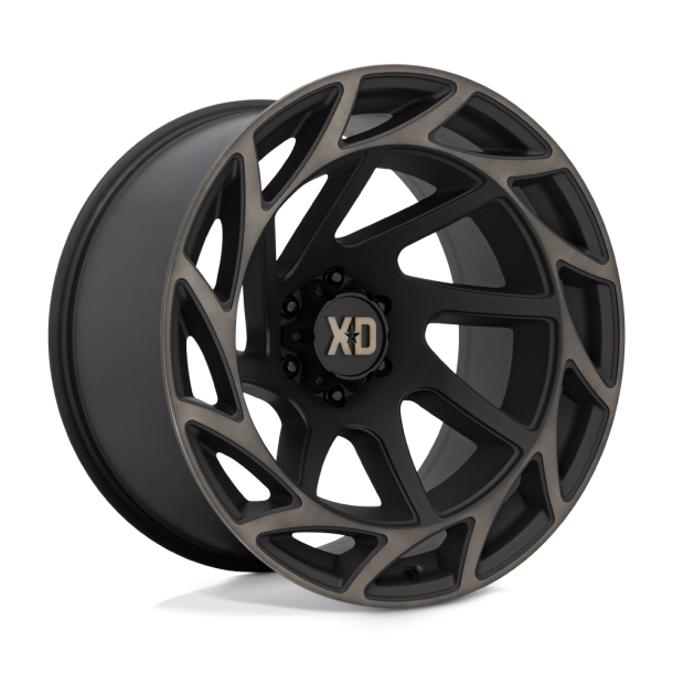 KMC XD XD860 ONSLAUGHT Satin Black w/ Bronze Tint 22X12 6X139.7 (BS 4.77) CB 106.10