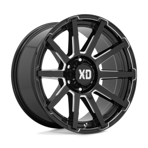 KMC XD XD847 OUTBREAK Gloss Black Milled 20X10 6X135 (BS 5.97) CB 87.10