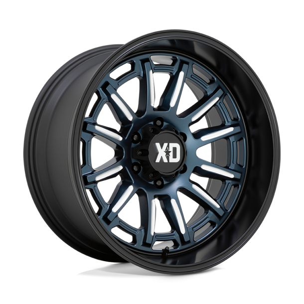 KMC XD XD865 PHOENIX Metallic Blue Milled w/ Black Lip 20X10 5X127 (BS 4.79) CB 71.50