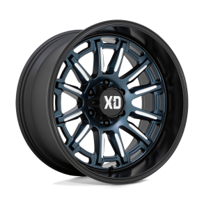 KMC XD XD865 PHOENIX Metallic Blue Milled w/ Black Lip 20X9 6X139.7 (BS 5.71) CB 106.10
