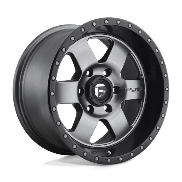 FUEL D619 PODIUM Matte Gun Metal Black Bead Ring 17X9 5X127 (BS 4.53) CB 78.10