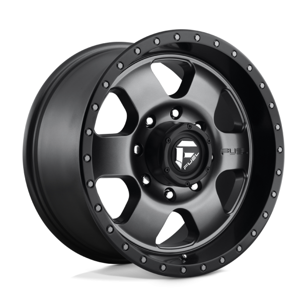 FUEL D619 PODIUM Matte Gun Metal Black Bead Ring 18X9 8X170 (BS 5.79) CB 125.10