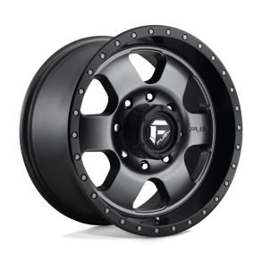 FUEL D619 PODIUM Matte Gun Metal Black Bead Ring 18X9 8X180 (BS 5.79) CB 124.20