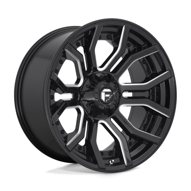 FUEL D711 RAGE Gloss Black Milled 20X10 6X135 (BS 4.79) CB 106.10