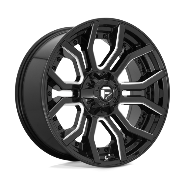 FUEL D711 RAGE Gloss Black Milled 20X10 5X127 (BS 4.79) CB 87.10