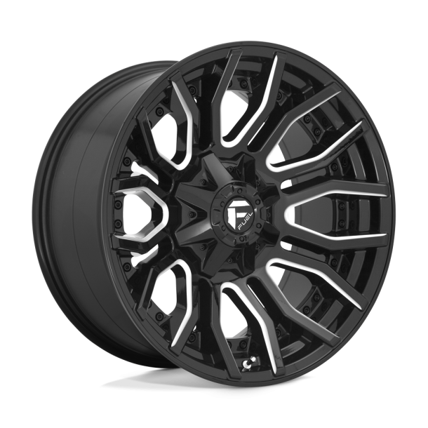 FUEL D711 RAGE Gloss Black Milled 20X10 8X165.1 (BS 4.79) CB 125.10