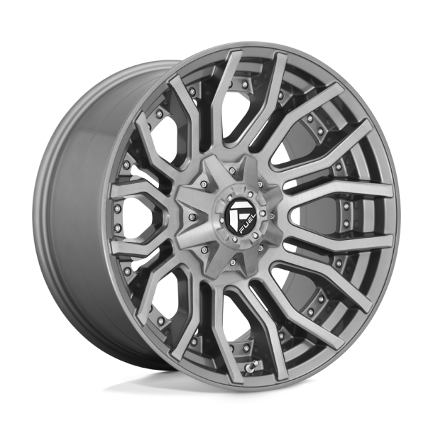 FUEL D713 RAGE PLATINUM Brushed Gun Metal Tinted Clear 20X10 8X165.1 (BS 4.79) CB 125.10