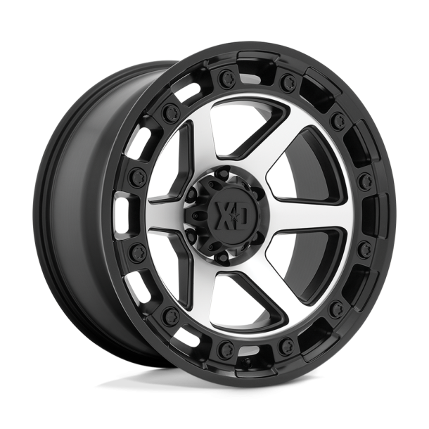 KMC XD XD862 RAID Satin Black Machined 17X9 5X127 (BS 5.00) CB 71.50