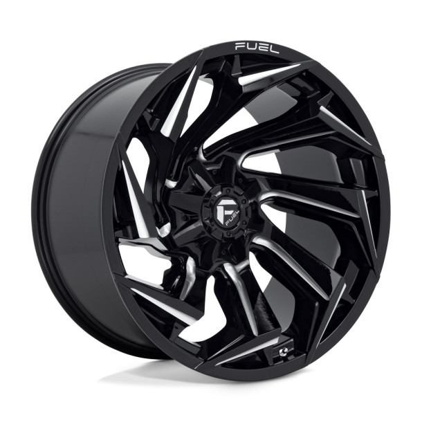 FUEL D753 REACTION Gloss Black Milled 22X12 8X165.1 (BS 4.77) CB 125.10