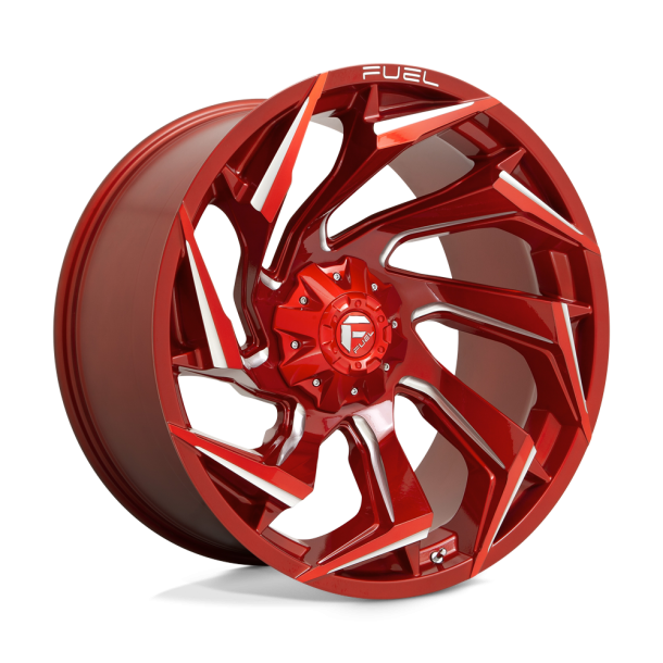 FUEL D754 REACTION Candy Red Milled 24X12 5X127 (BS 4.77) CB 87.10