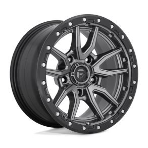 FUEL D680 REBEL Matte Gun Metal Black Bead Ring 17X9 5X127 (BS 4.53) CB 71.50