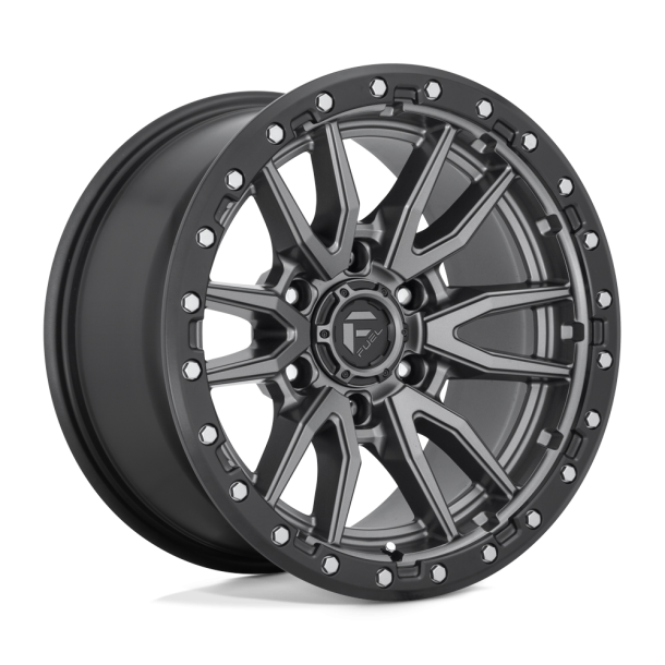 FUEL D680 REBEL Matte Gun Metal Black Bead Ring 20X9 8X170 (BS 5.04) CB 125.10