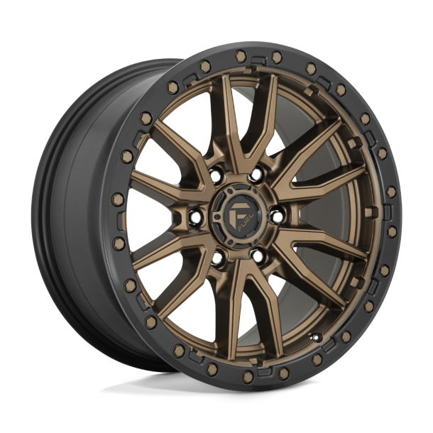 FUEL D681 REBEL Matte Bronze Black Bead Ring 16X8 6X139.7 (BS 4.54) CB 106.10