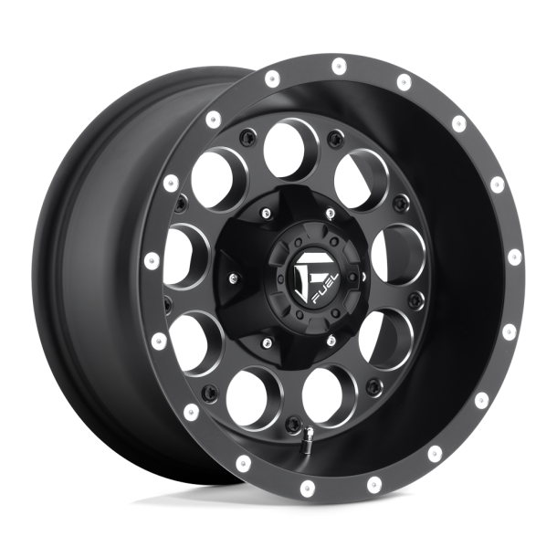 FUEL D525 REVOLVER Matte Black Milled 15X8 6X139.7 (BS 3.79) CB 108.00