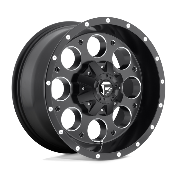 FUEL D525 REVOLVER Matte Black Milled 15X10 5X114.3 (BS 3.81) CB 72.56