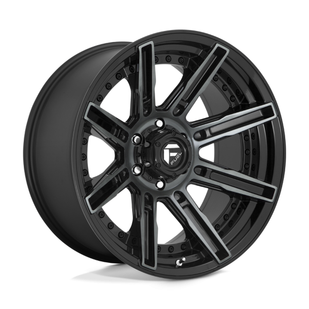 FUEL D708 ROGUE Gloss Machined Double Dark Tint 20X10 6X135 (BS 4.79) CB 87.10