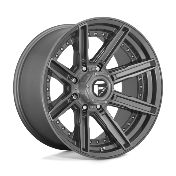 FUEL D710 ROGUE PLATINUM Brushed Gun Metal Tinted Clear 20X10 8X165.1 (BS 4.79) CB 125.10