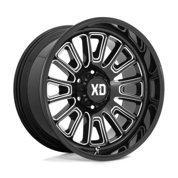 KMC XD XD864 ROVER Gloss Black Milled 22X12 6X135 (BS 4.77) CB 87.10