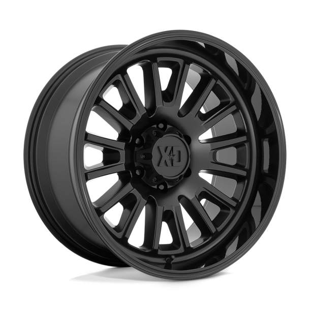 KMC XD XD864 ROVER Satin Black w/ Gloss Black Lip 20X10 5X139.7 (BS 4.79) CB 78.10