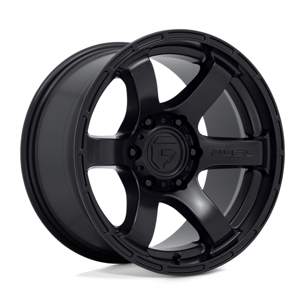 FUEL D766 RUSH Satin Black 17X9 6X139.7 (BS 4.53) CB 106.10