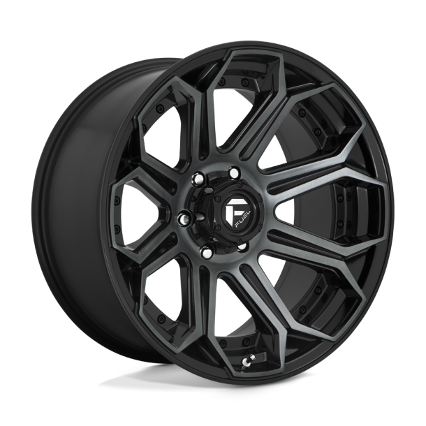 FUEL D704 SIEGE Gloss Machined Double Dark Tint 20X10 6X135 (BS 4.79) CB 87.10