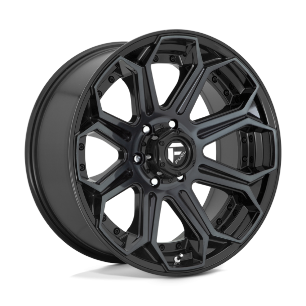 FUEL D704 SIEGE Gloss Machined Double Dark Tint 18X9 5X127 (BS 4.53) CB 71.50