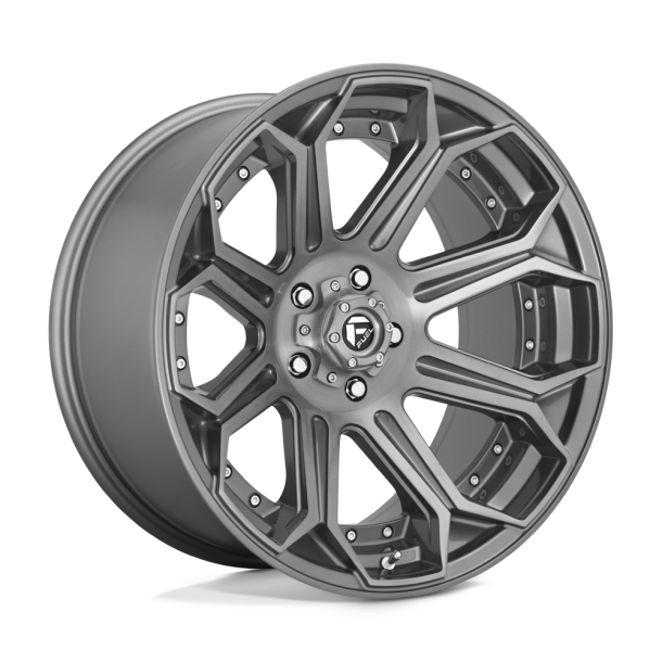 FUEL D705 SIEGE Brushed Gun Metal Tinted Clear 20X10 5X127 (BS 4.79) CB 71.50