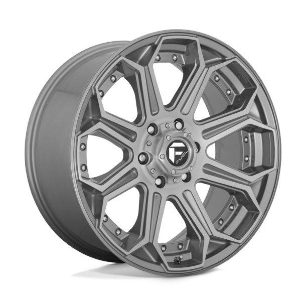 FUEL D705 SIEGE Brushed Gun Metal Tinted Clear 18X9 5X127 (BS 4.53) CB 71.50