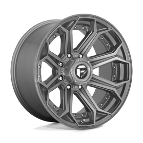FUEL D705 SIEGE Brushed Gun Metal Tinted Clear 20X10 8X165.1 (BS 4.79) CB 125.10