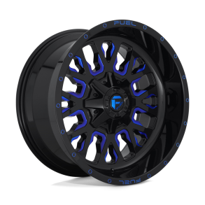 FUEL D645 STROKE Gloss Black Blue Tinted Clear 18X9 6X139.7 (BS 5.79) CB 106.10