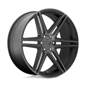 DUB S123 SKILLZ Matte Black Double Dark Tint 22X9.5 6X135 (BS 6.43) CB 87.10