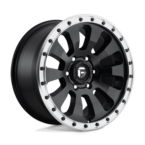 FUEL D629 TACTIC Matte Black Machined Ring 18X9 6X139.7 (BS 5.79) CB 108.00