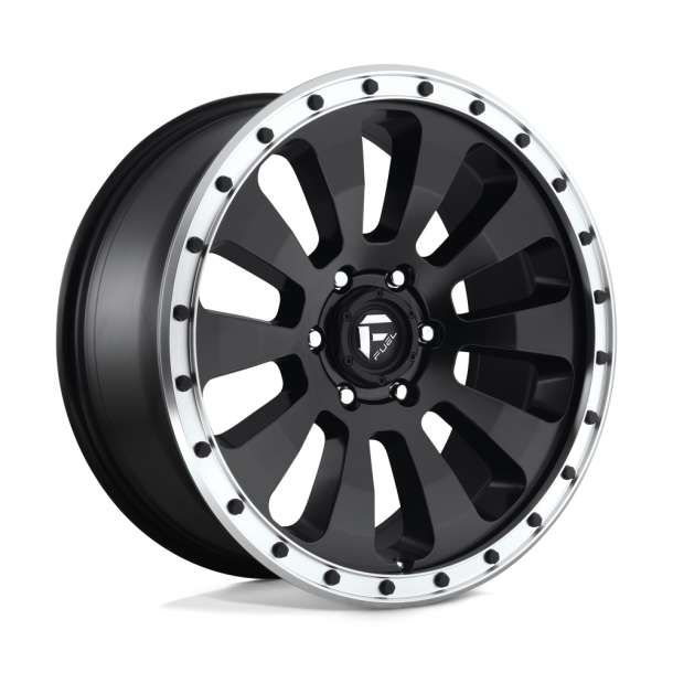 FUEL D629 TACTIC Matte Black Machined Ring 20X9 6X135 (BS 5.79) CB 87.10