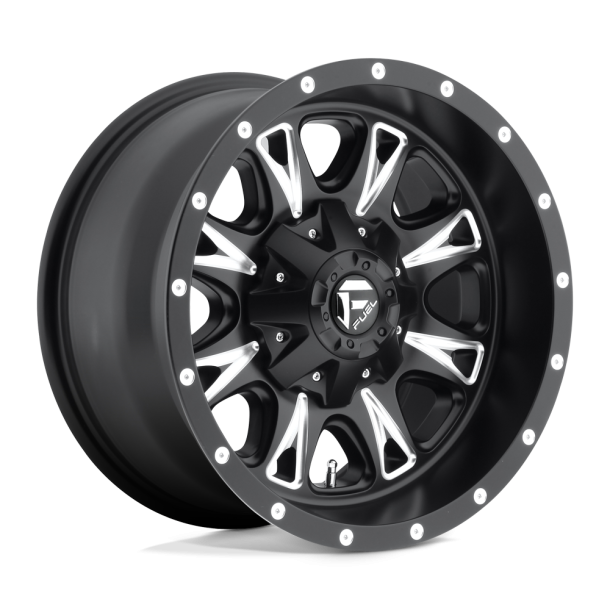 FUEL D513 THROTTLE Matte Black Milled 17X6.5 8X165.1 (BS -1.76) CB 125.10