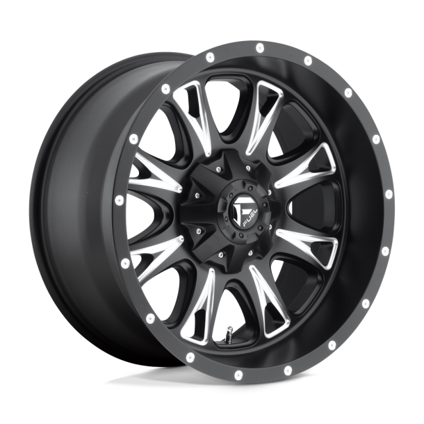 FUEL D513 THROTTLE Matte Black Milled 20X10 6X135 (BS 4.56) CB 106.10