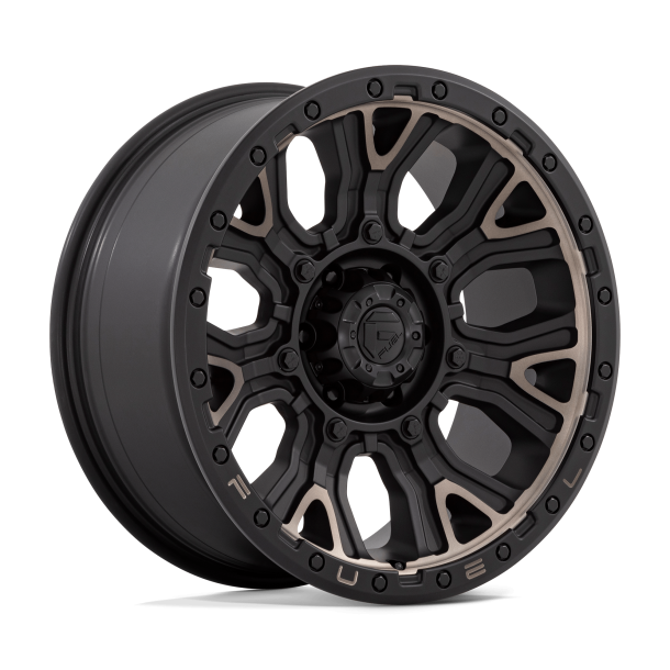 FUEL D824 TRACTION Matte Black w/ Double Dark Tint 20X9 6X135 (BS 5.04) CB 87.10