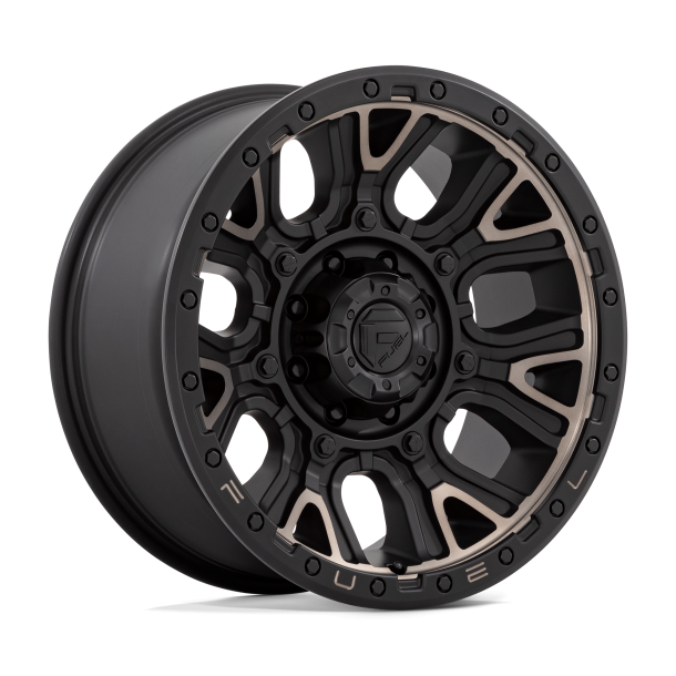 FUEL D824 TRACTION Matte Black w/ Double Dark Tint 20X9 8X165.1 (BS 5.04) CB 125.10