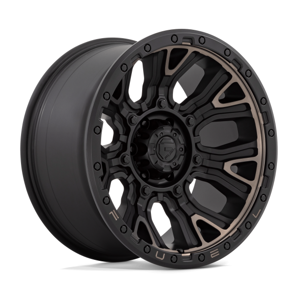 FUEL D824 TRACTION Matte Black w/ Double Dark Tint 20X10 6X135 (BS 4.79) CB 87.10