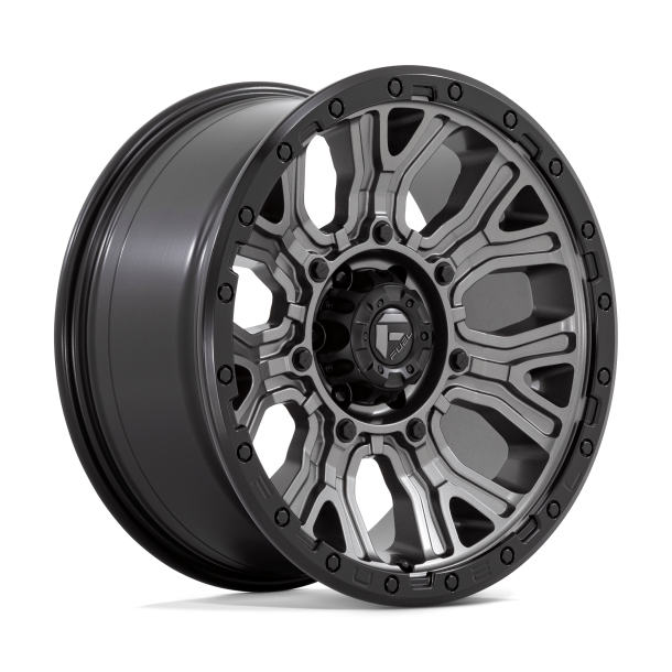 FUEL D825 TRACTION Matte Gunmetal w/ Black Ring 20X9 6X135 (BS 5.04) CB 87.10